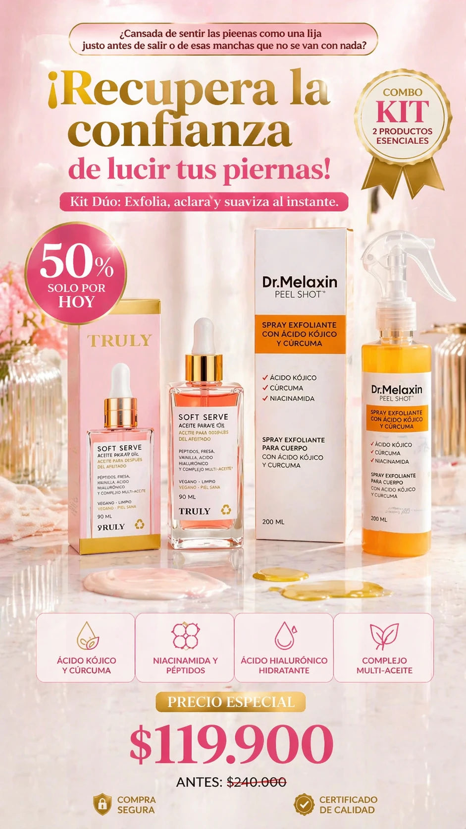 Dr Melaxin + Truly Soft Serv Oil
