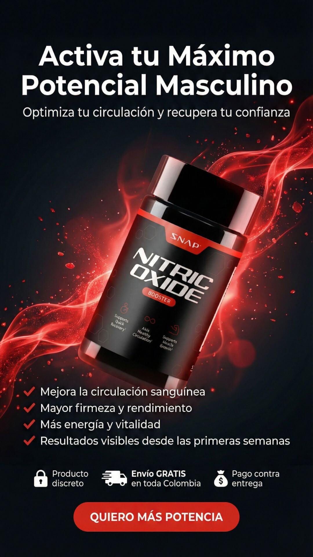 Nitric Oxide Booster - SNAP Supplements (Importado USA)