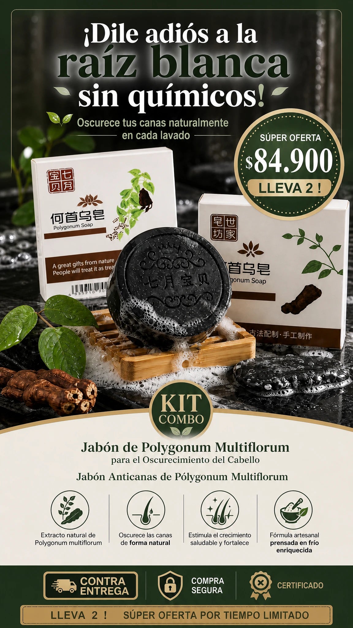 Jabon para el cabello