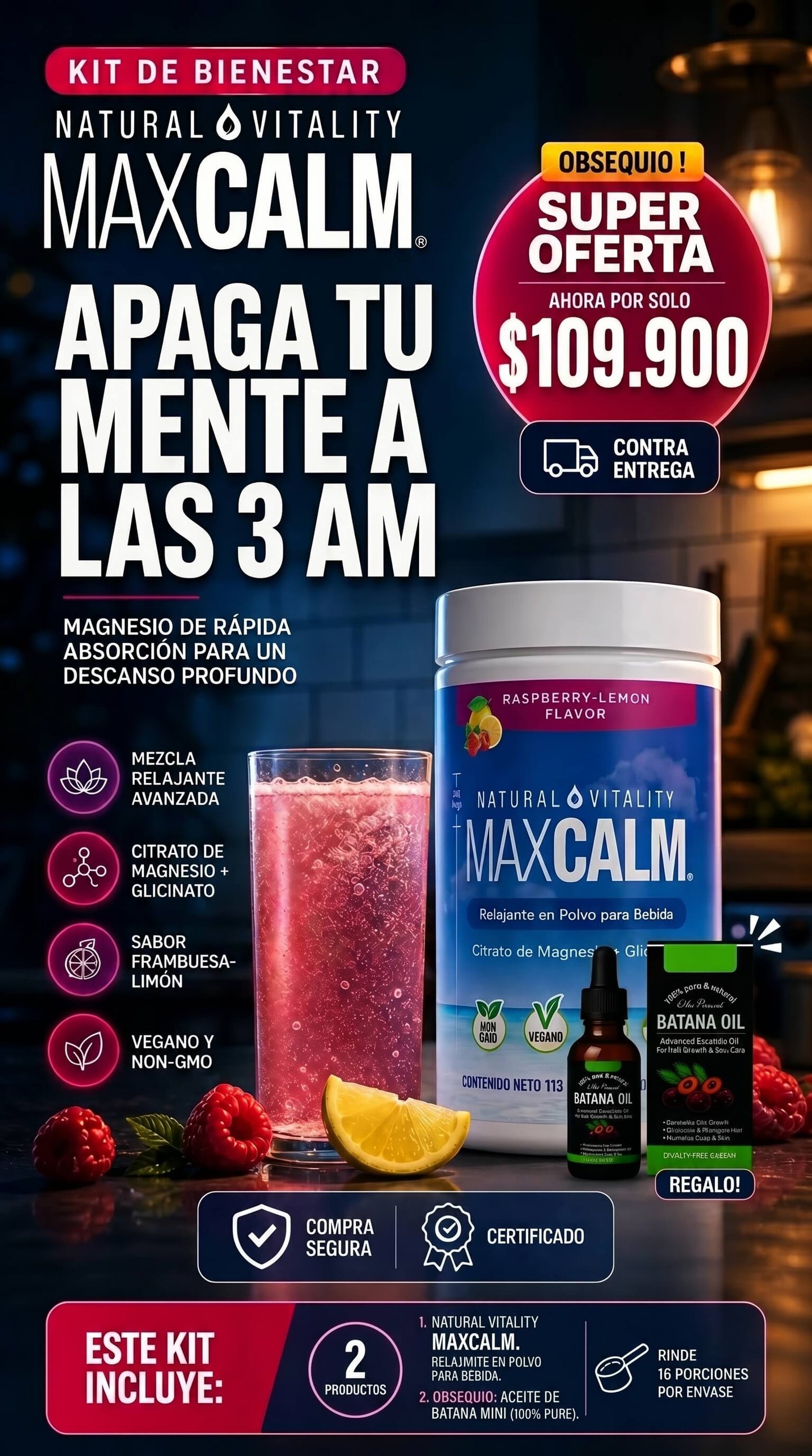 MAXCALM – Relaxing Drink Mix